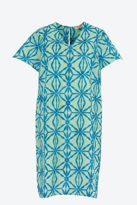 Signe Nature Kleed: Turqoise, 100% katoen