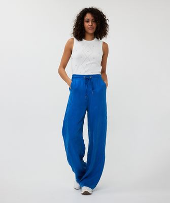 Esqualo Top met parels: off White, met parels