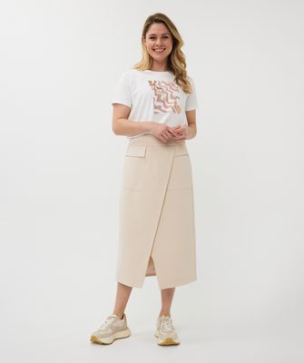 Esqualo Shirt korte mouw, Folie print