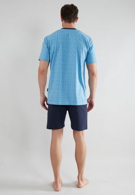 Gotzburg Pyjama Heren: V hals, korte broek