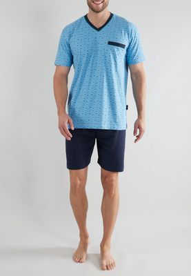 Gotzburg Pyjama Heren: V hals, korte broek