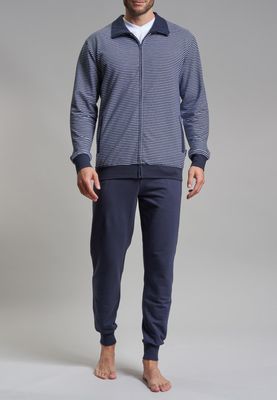Gotzburg Homewear Heren: blauw met rits
