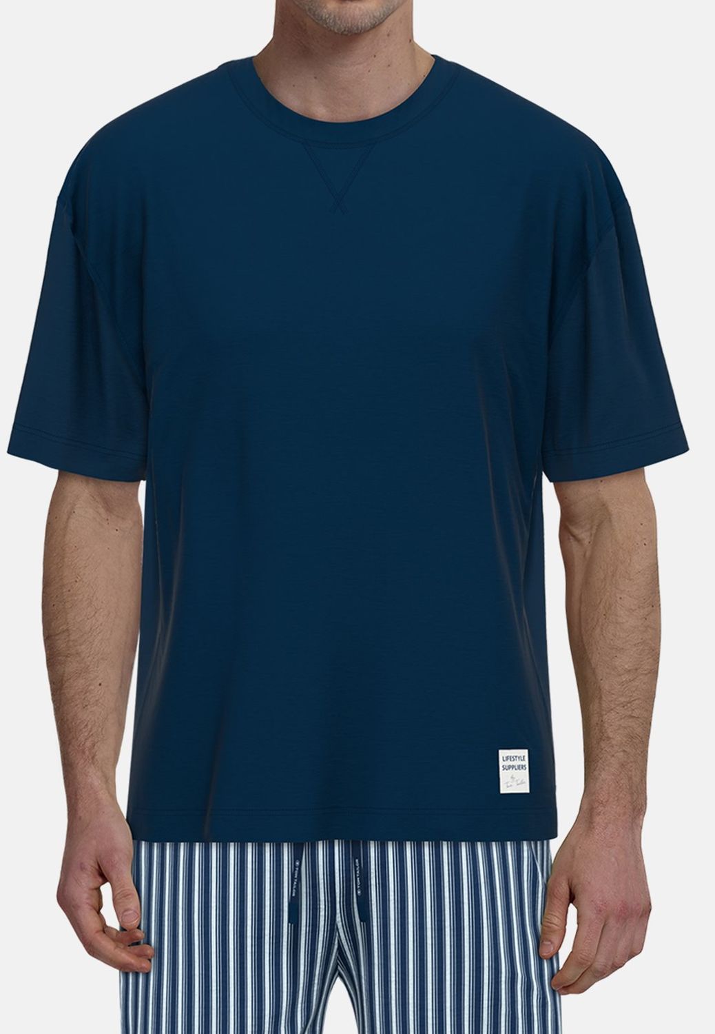 Tom Tailor Pyjama Heren: Katoenen short Caree