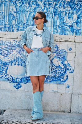 Esqualo Blazer: Jeans damaged