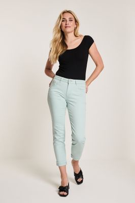 Para Mi dames broek: Bowie, Color Denim, Dusty Blue