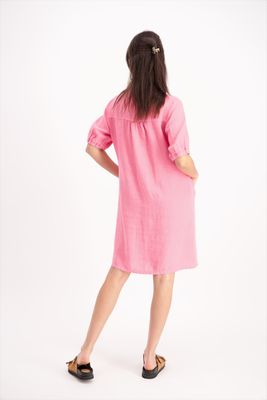 Signe Nature Kleed: Linnen, Roze