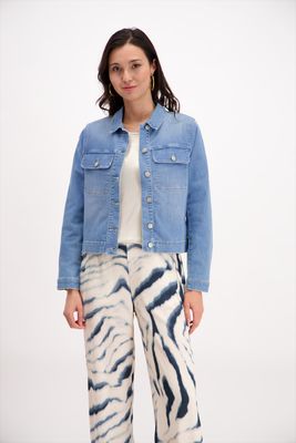 Signe Nature Jeansvest: Met knopen