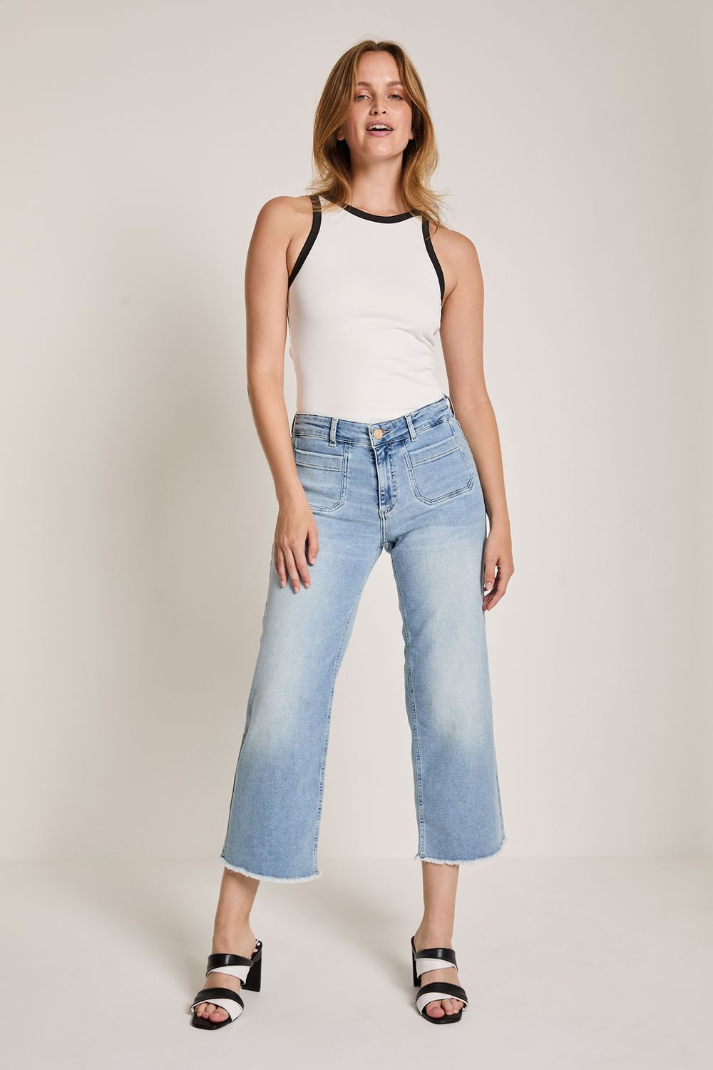 Para mi dames Jeans broek: Eve Pocket, Daily Denims, Used vintage, L26