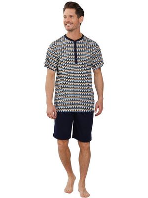 Pastunette Heren Pyjama: multi color, korte broek