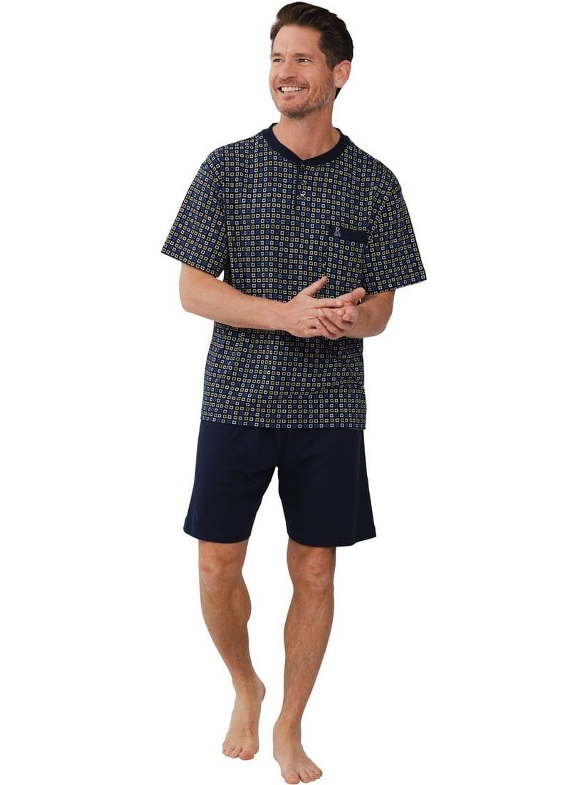 Pastunette / Robson Heren Pyjama: multi color, korte broek