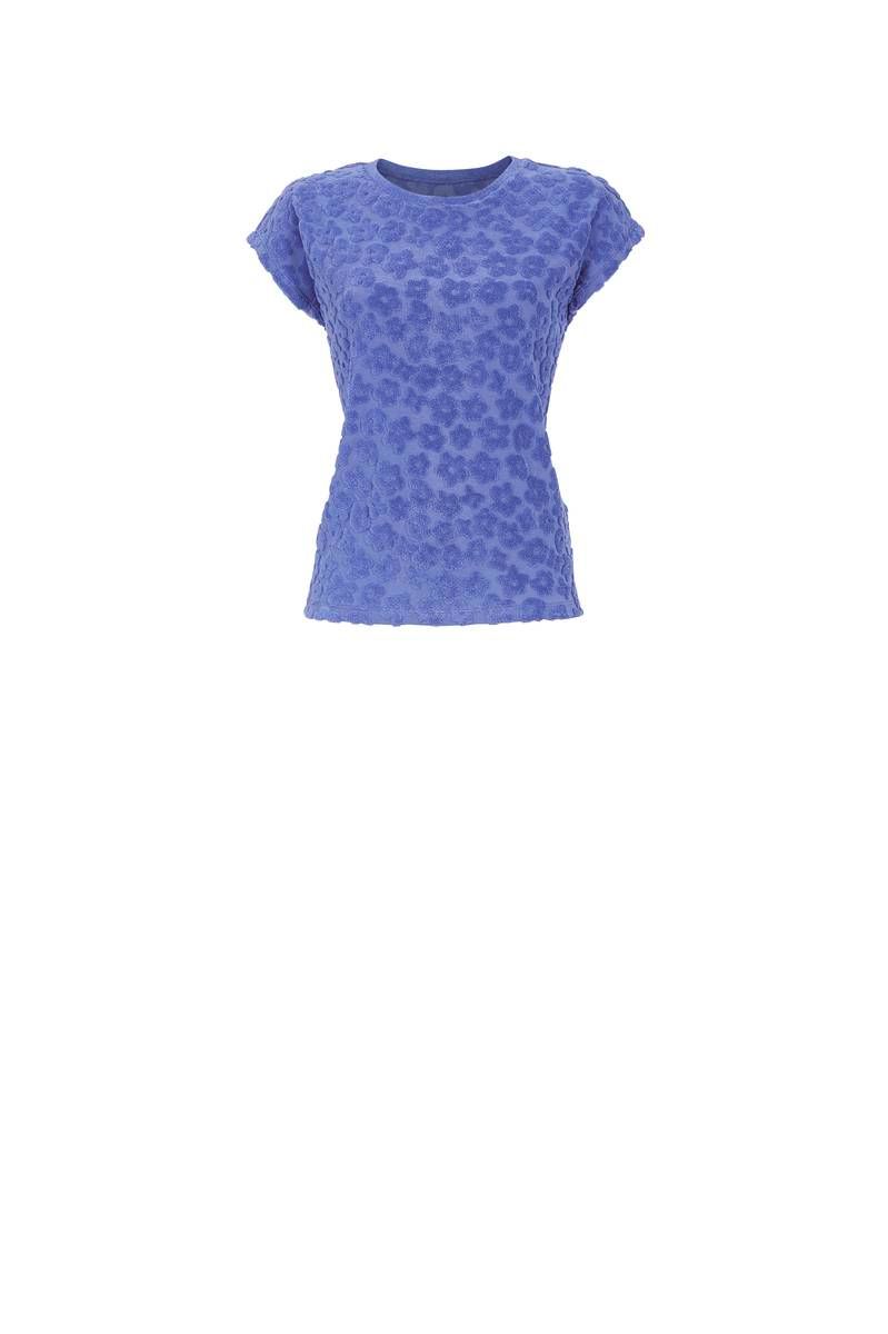 Ringella Bloomy Pyjama dames: Terry Badstof, Blauw