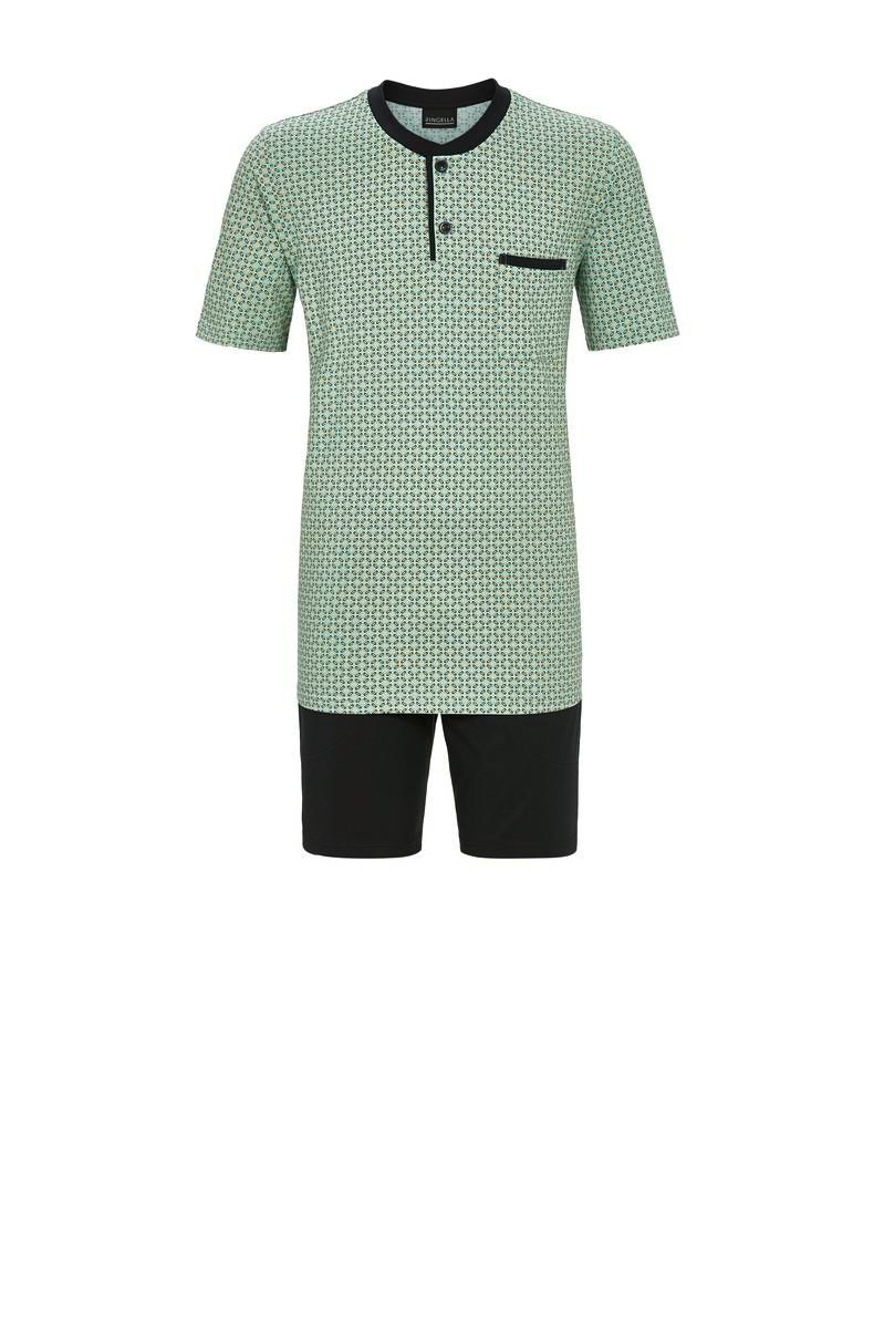 Ringella Heren pyjama: koret mouw + short, tot 4XL