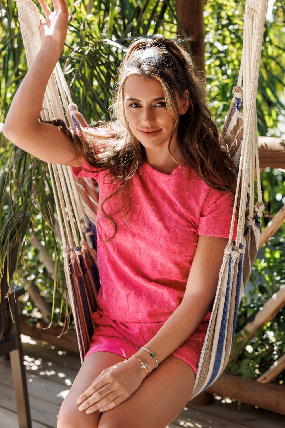 Pastunette Rebelle Dames Pyjama: Roze, Terry badstof ( zomerse badstof )