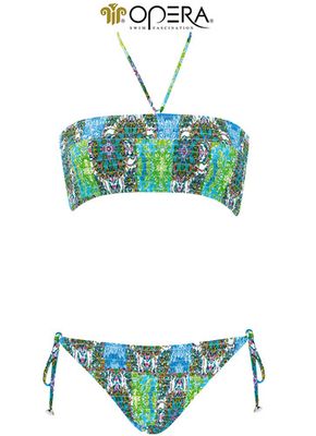 Opera ( Sunflair )Bikini: strapless - heupslip met koordjes
