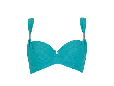 Olympia ( Sunflair ) Bikini: Turquoise, voorgevormd, boxer model
