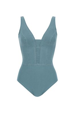 Sunflair Badpak: Jeansblauw, fantasie aan de borst