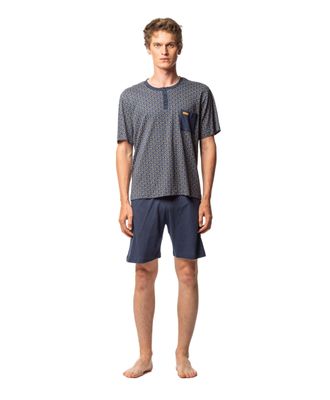 Soy ( Egatex ) Heren pyjama: Blauw