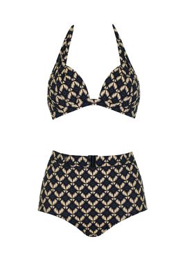 Opera ( Sunflair ) Bikini: bruin geprint, hoge taille slip