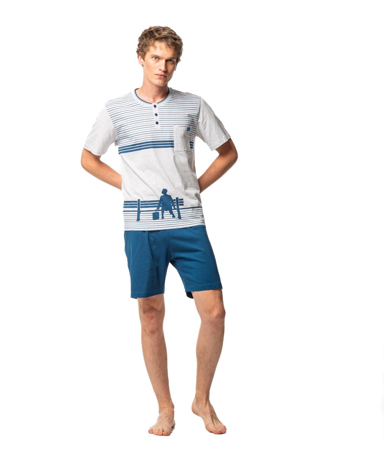 Egatex ( Soy ) Heren pyjama: Forrest Gump , Korte mouw
