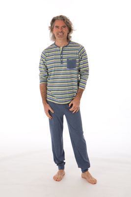 Perlina Heren pyjama: Clement, Gestreept