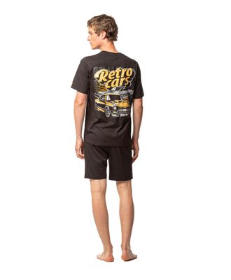 Egatex ( Soy ) Heren pyjama: Retro Car , Korte mouw