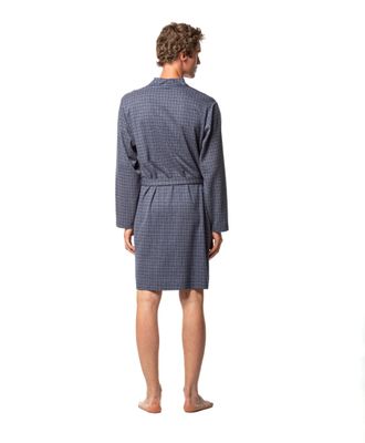 Egatex ( Soy ) Heren Kamerjas: Blauw, lichte kwaliteit, boven de knie lengte
