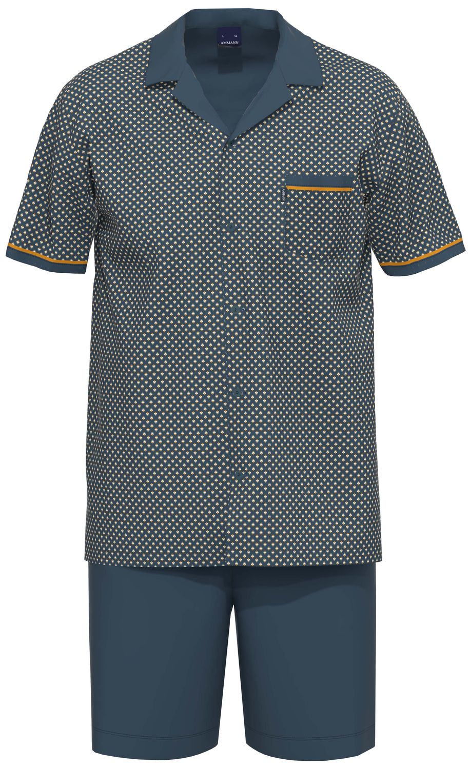 Ammann Pyjama heren: Doorknoop model