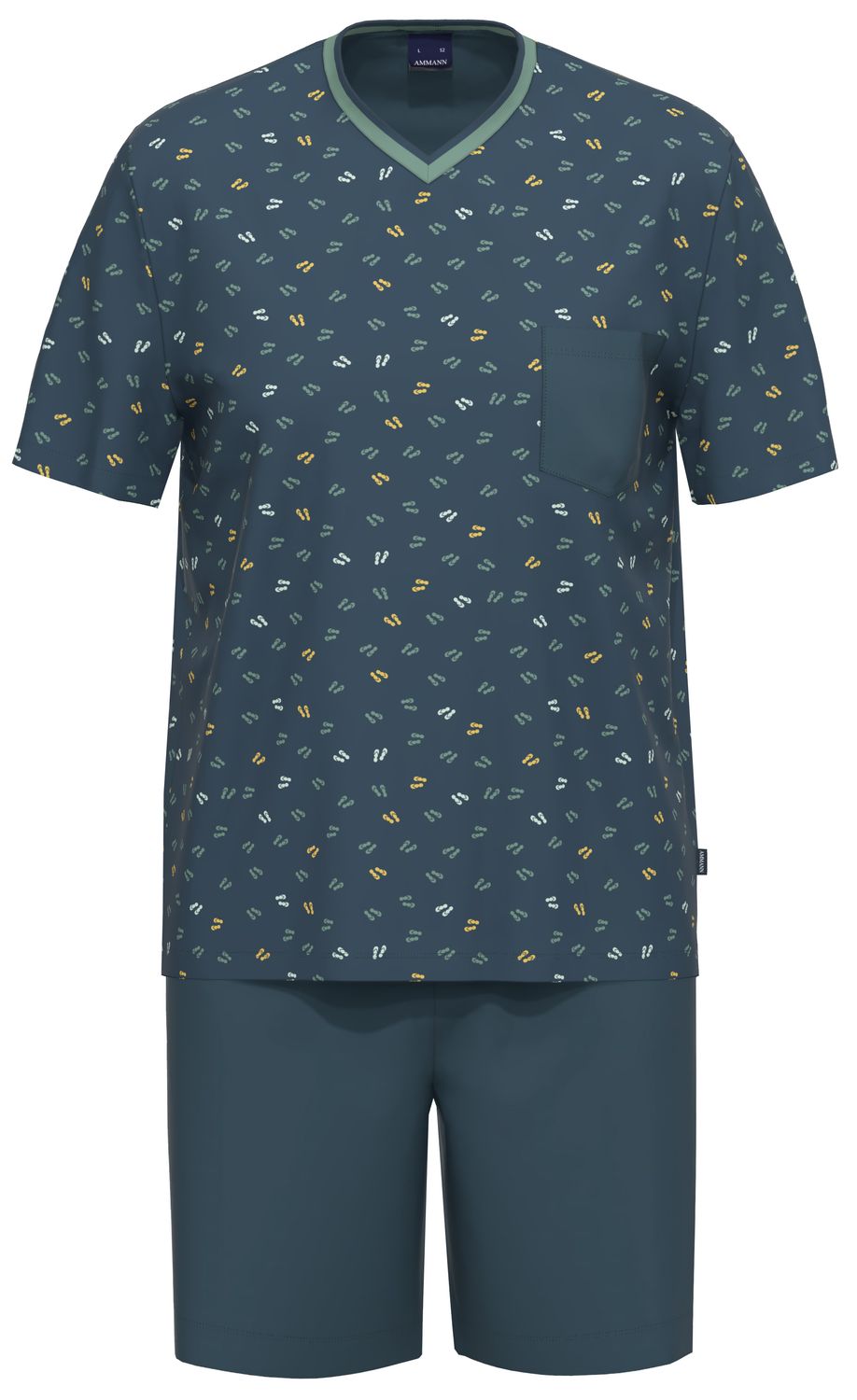 Ammann Pyjama heren: Teenslipper motief