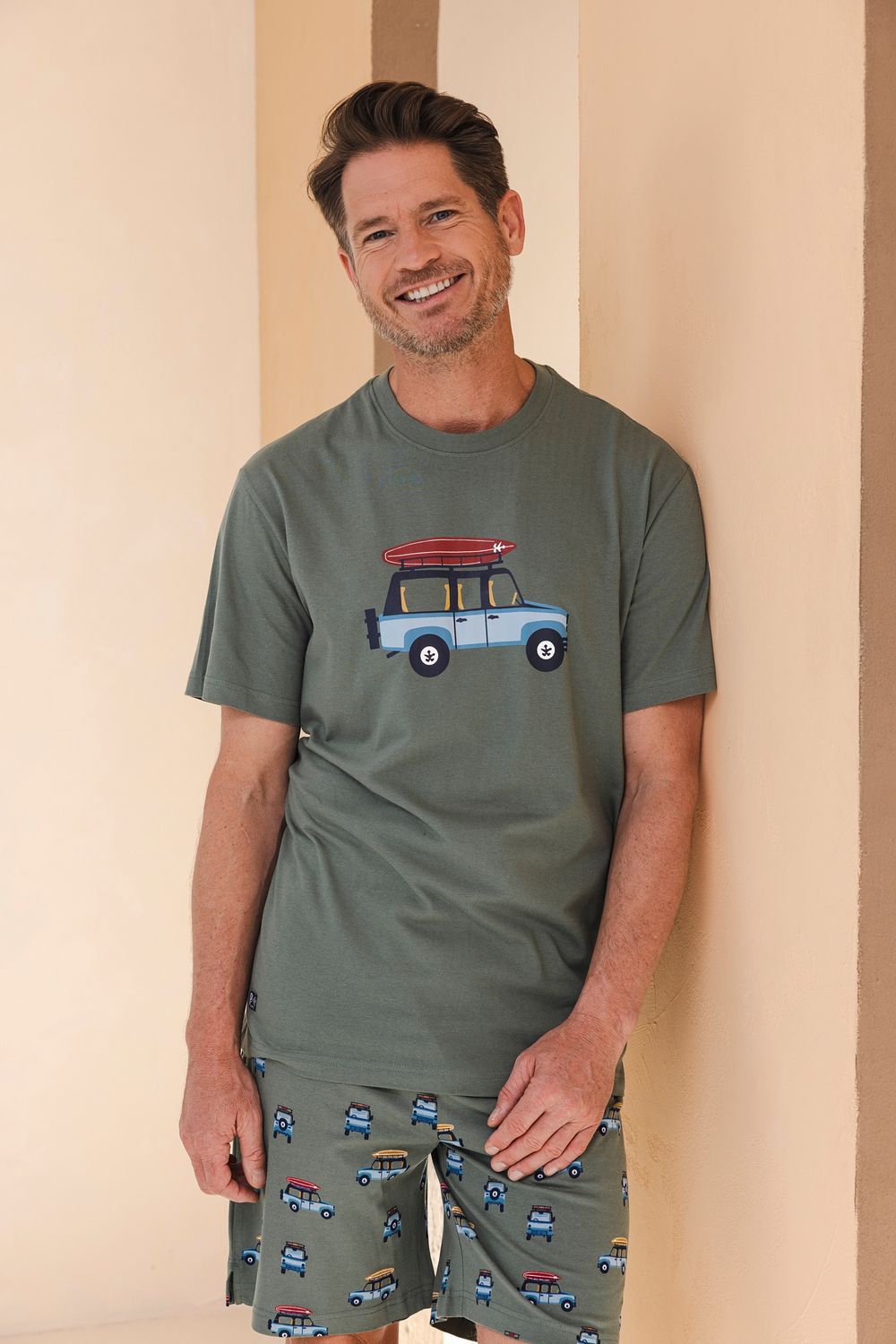 Pastunette Heren Pyjama: Jeep motief