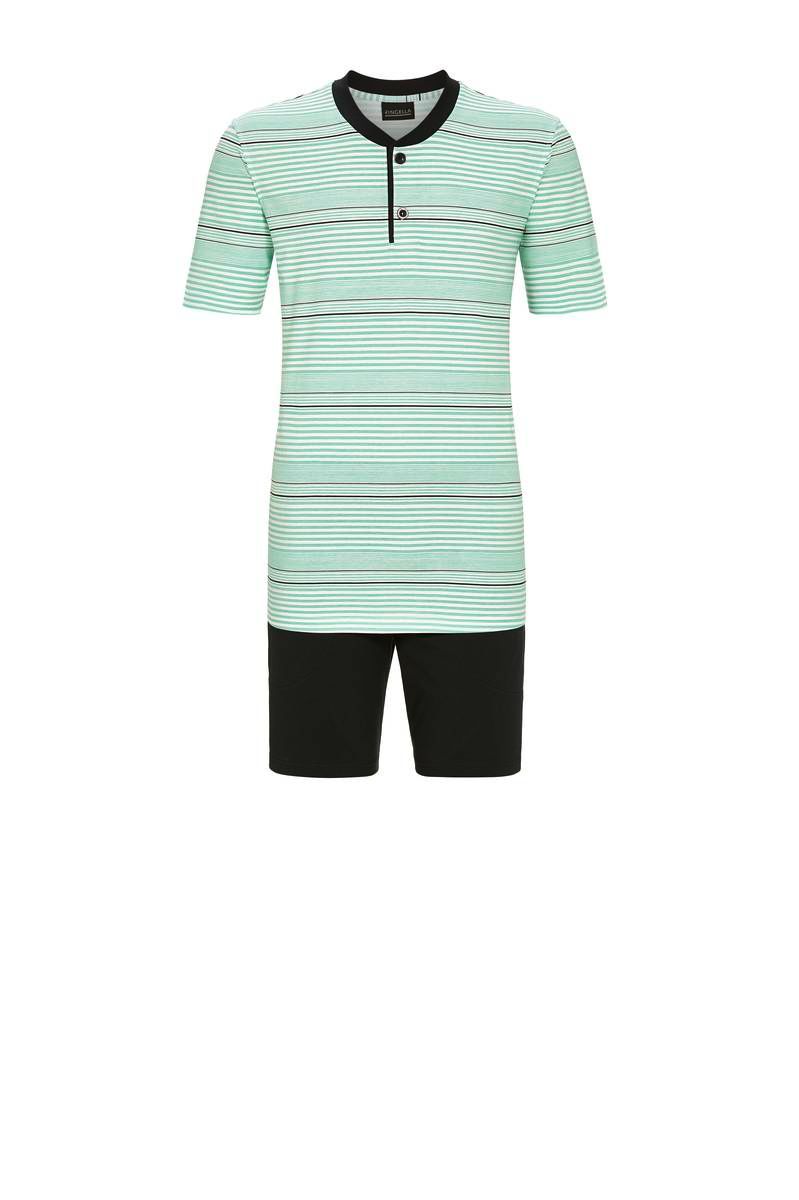Ringela heren pyjama: Gestreept, Blauw