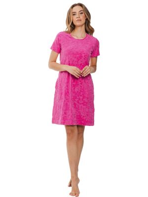 Pastunette Rebelle dames nachthemd: Zomer badstof, Pink