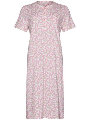 Pastunette Dames nachthemd: Pink, Korte mouw, 115cm, tot maat 58