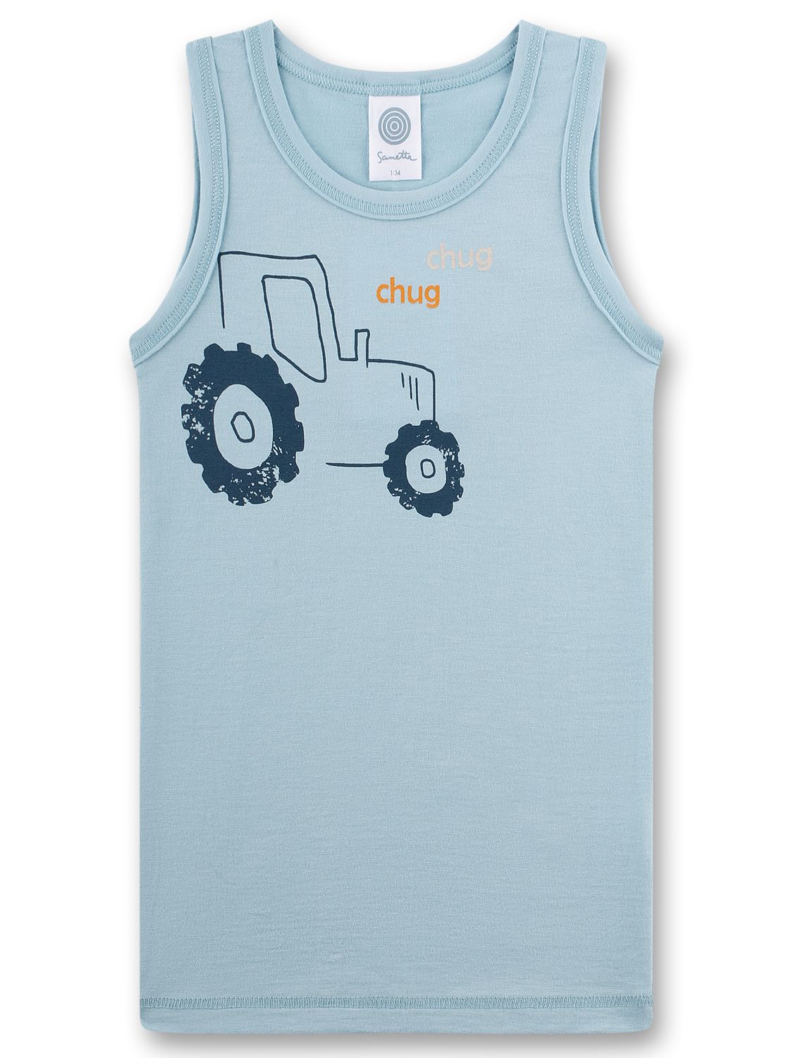 Sanetta Jongens Singlet: Tractor motief