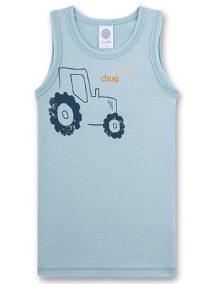 Sanetta Jongens Singlet: Tractor motief
