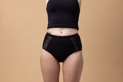 Moi &amp; Marie Menstruatie slip: Romee, Zwart, met kant
