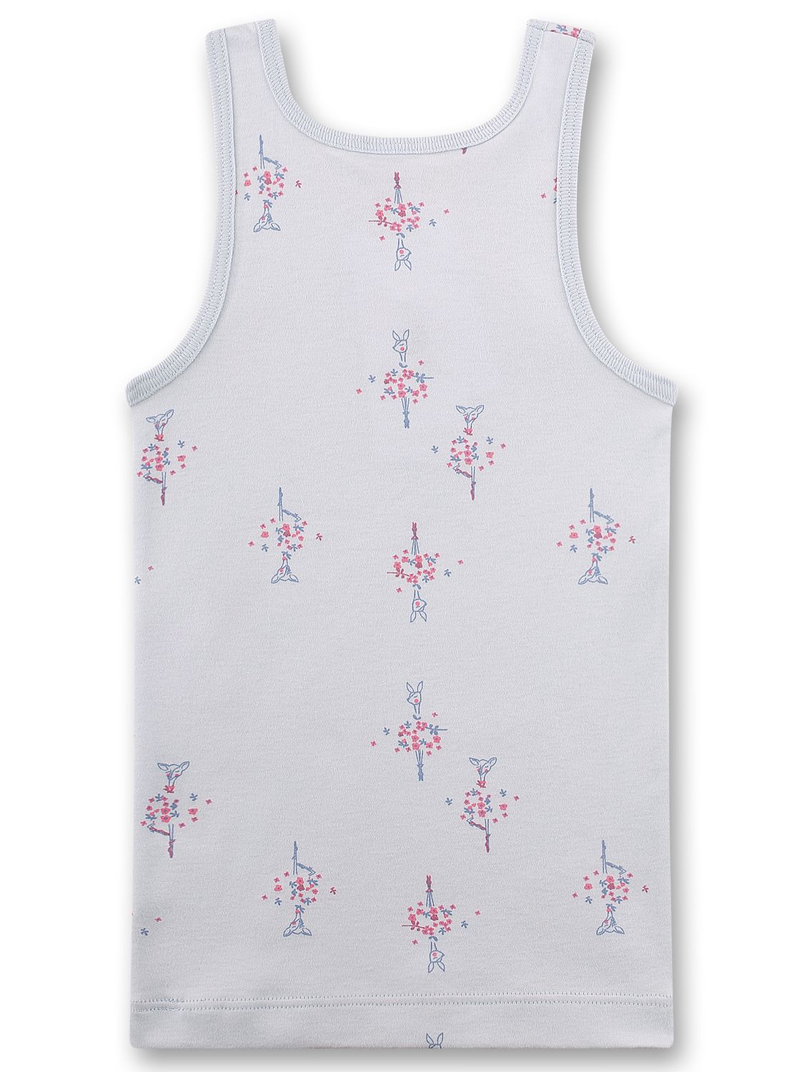Sanetta meisjes singlet: licht blauw