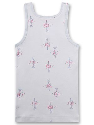 Sanetta meisjes singlet: licht blauw