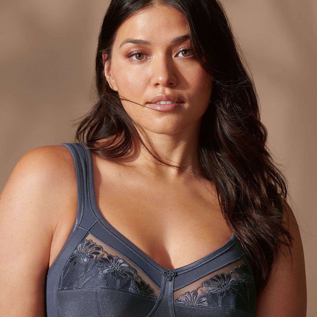 Anita topcomfort bh zonder beugel: Safina, Shadow Blue, Europese Maten