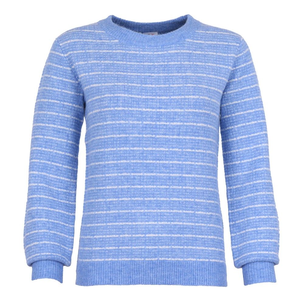 She Goes LaLa Dames pull: Licht blauw gestreept