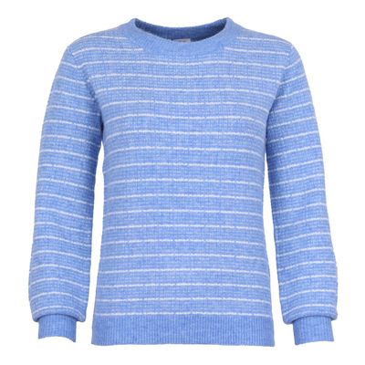 She Goes LaLa Dames pull: Licht blauw gestreept