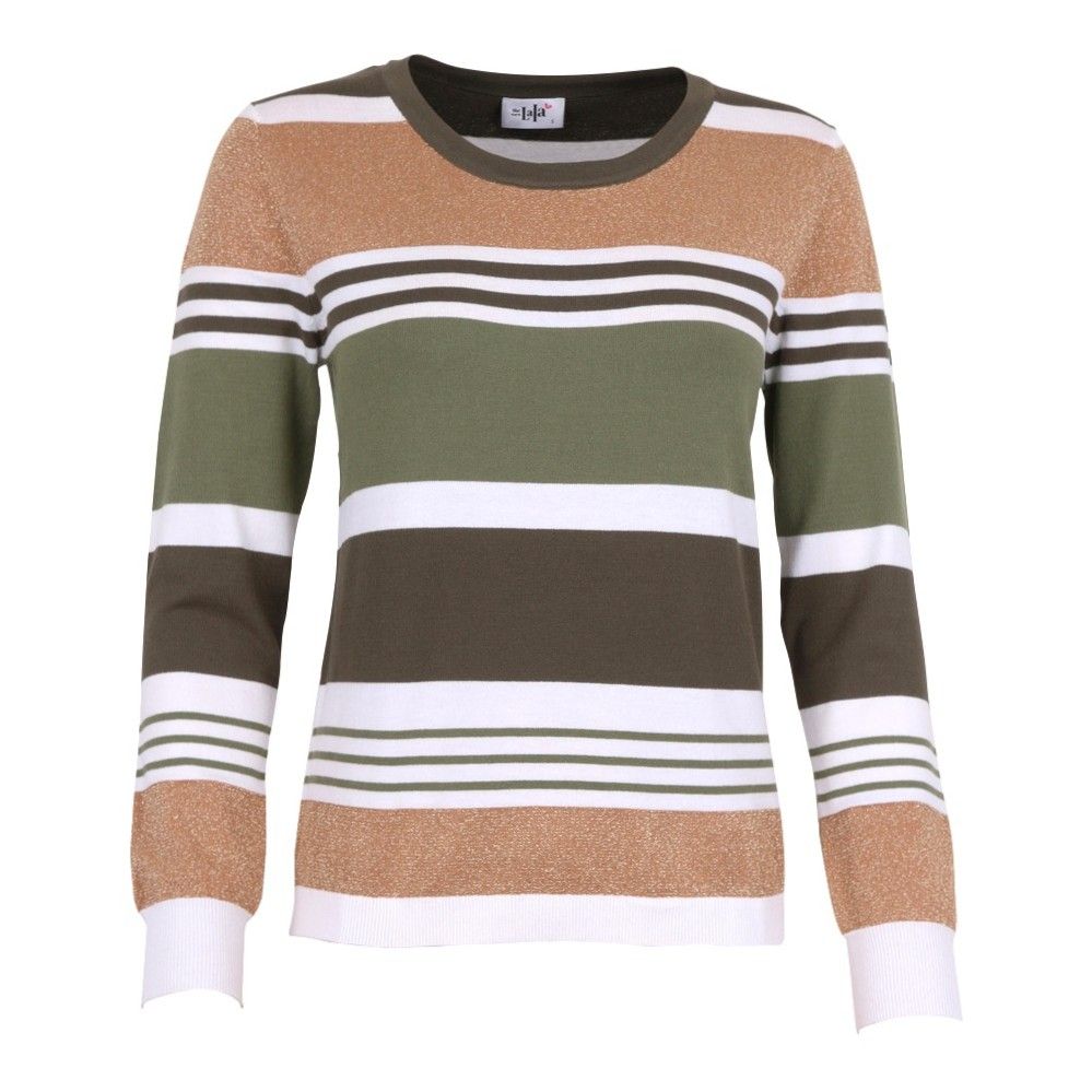 She Goes LaLa Dames pull: Gabi, Kaki / beige
