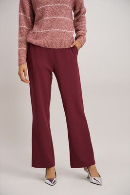 Signe Nature Broek, elastiek in de lenden: Bordeaux,