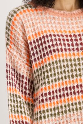 Signe Nature Pull: Los gebreid, strepen