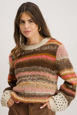 Signe Nature Trui; grof gebreid, verschillenden kleuren