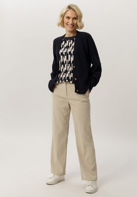 Frank Walder broek: Beige, ribfluweel, Anna
