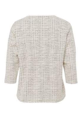 Frank Walder  Dames Pull: Ecru Zwart