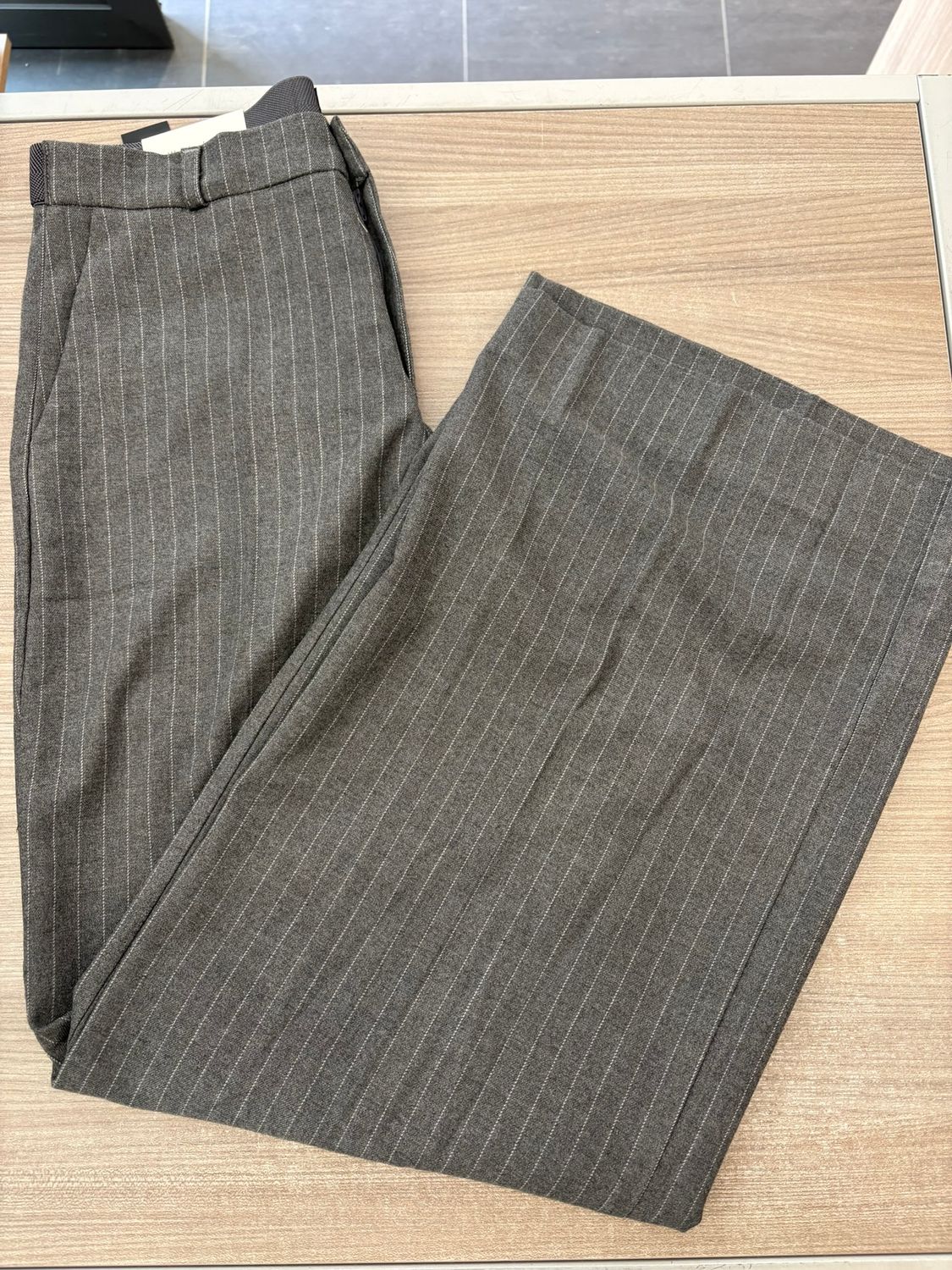 Para Mi Dames Broek: Cloë elastic, city program, Pinstripe Antracite, L32
