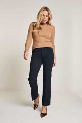 Para Mi Broek: Vayen City, Crepe, Navy ( donker blauw )