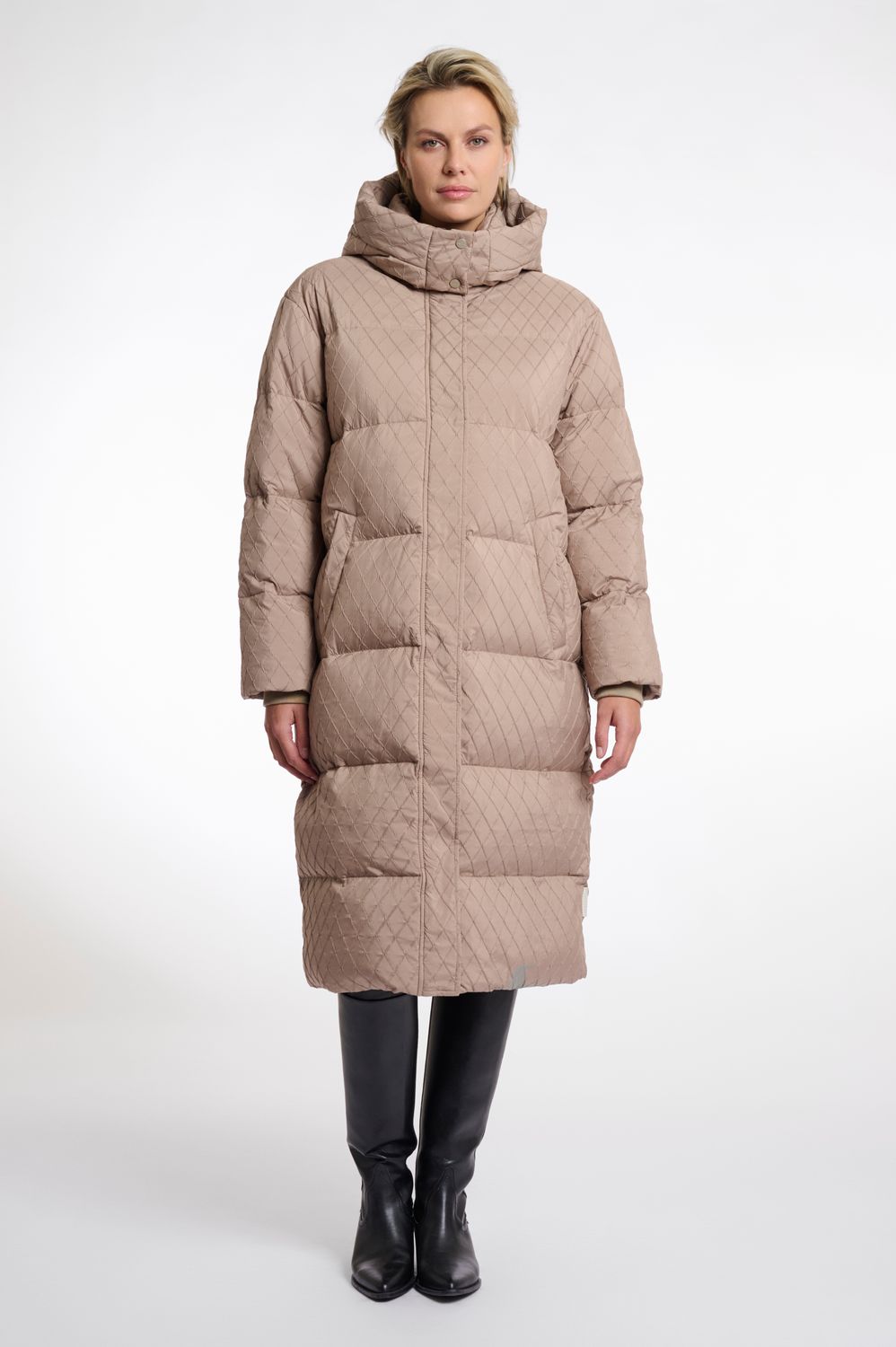 Rino &amp; Pelle winterjas: Zestte, Toffee kleur, lang model
