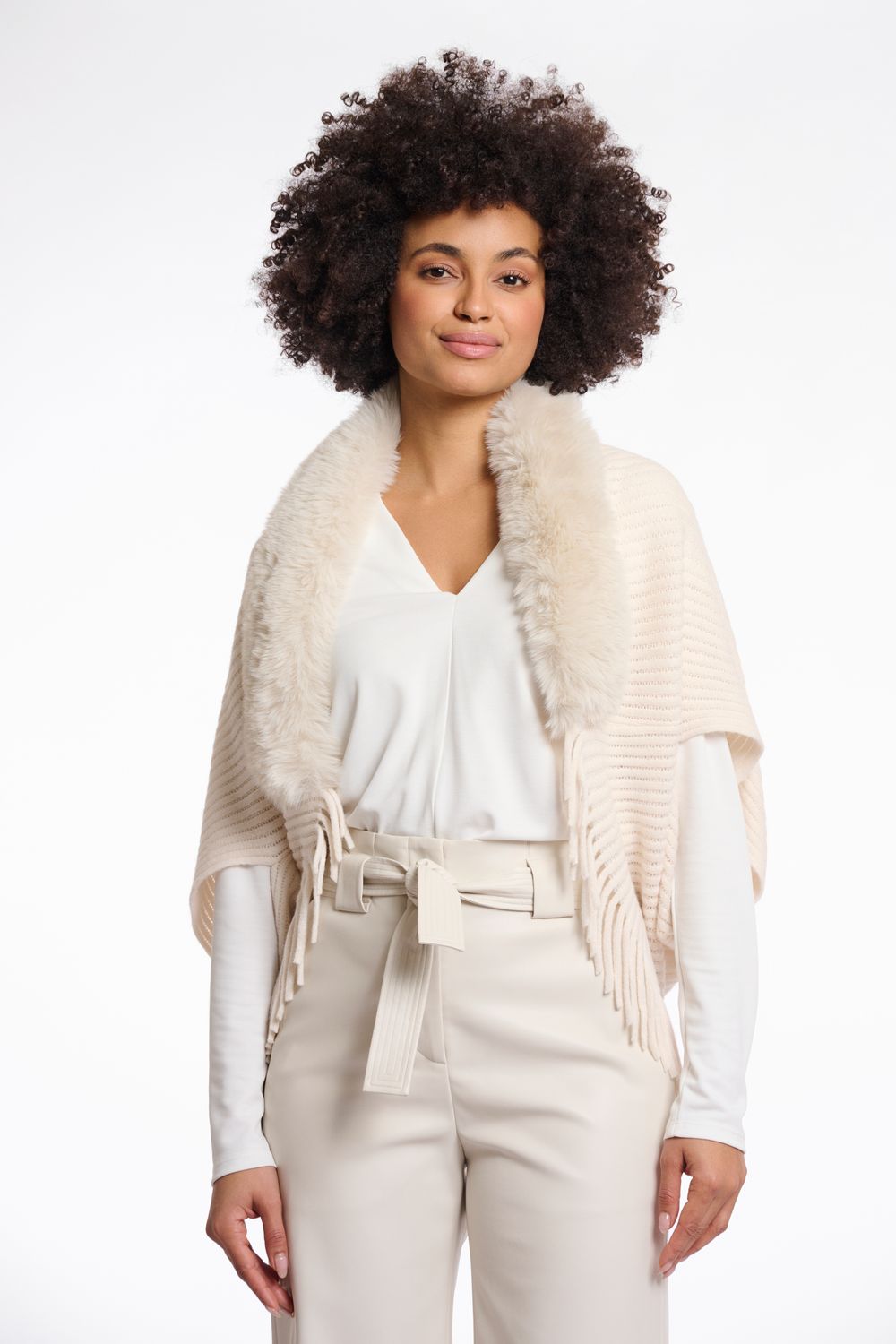 Rino &amp; Pelle Cape: Warda, Birch color